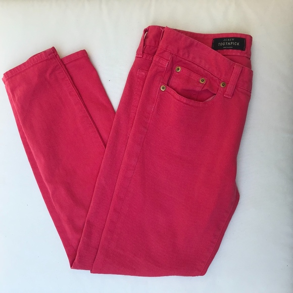 J.crew Pink Toothpick Ankle Jeans 27 - Picture 3 of 6